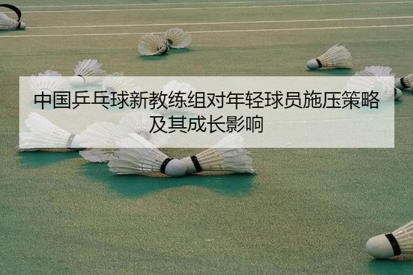 中国乒乓球新教练组对年轻球员施压策略及其成长影响